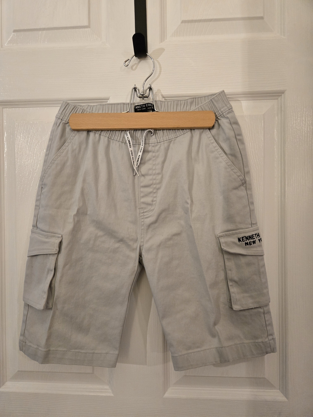 Kenneth Cole Men’s Light Gray Cargo Shorts